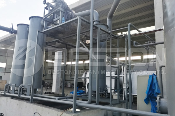 Beston Bamboo Charcoal Making Machine Installation